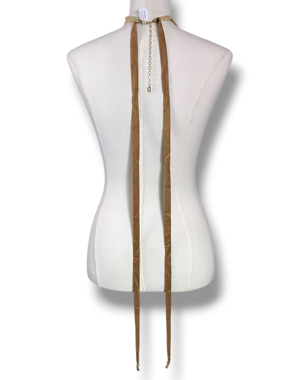 Free People Ariana Ost Ribbon Tigers Eye Wild Unknown Layered Necklace NWT - Picture 4 of 14